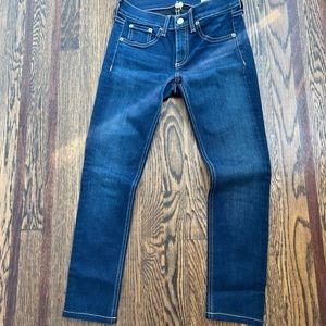 Rag & bone crop stretch jeans low rise